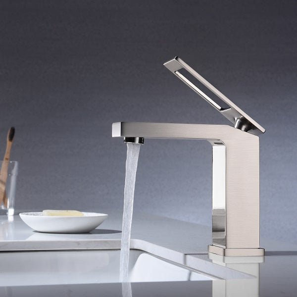 Cascada Modern Design Single Handle Bathroom Sink Faucet - Cascada Showers