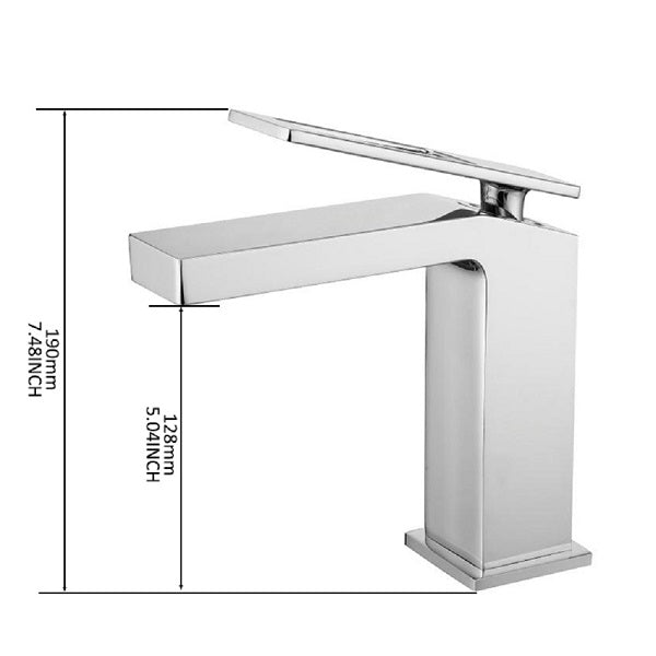 Cascada Modern Design Single Handle Bathroom Sink Faucet - Cascada Showers
