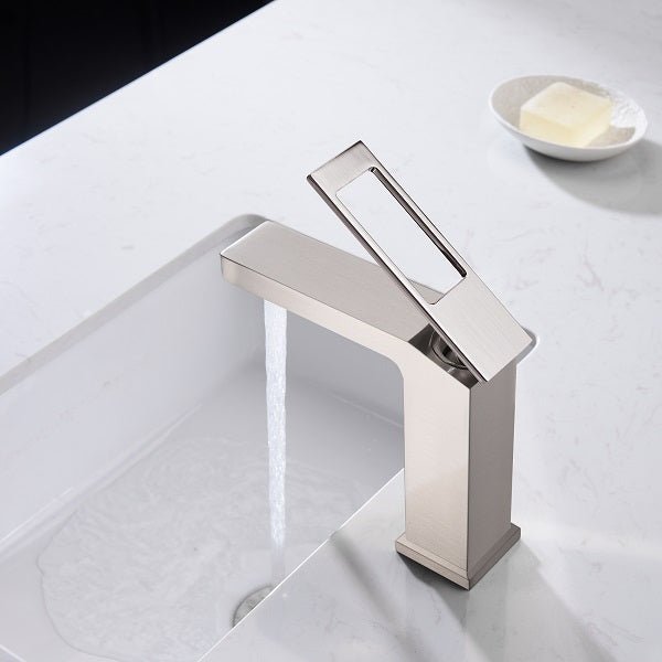 Cascada Modern Design Single Handle Bathroom Sink Faucet - Cascada Showers