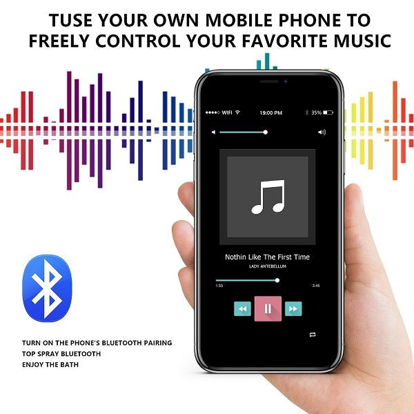 Cascada Pisa 16"x28" Music LED Shower System - Cascada Showers