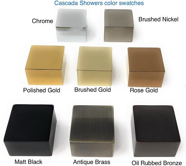 Cascada Recessed Ceiling 24"x24" Remote LED Rain Shower System 5 Functions