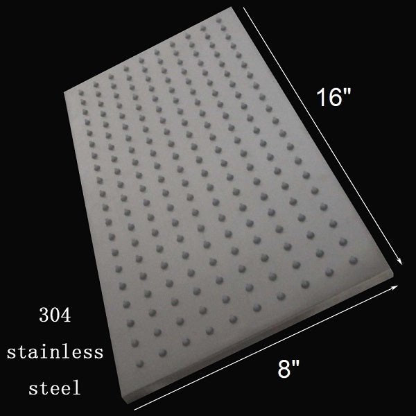 Cascada Rectangular Ceiling Mount Rainfall LED Shower Head (Include Shower Arm) - Cascada Showers