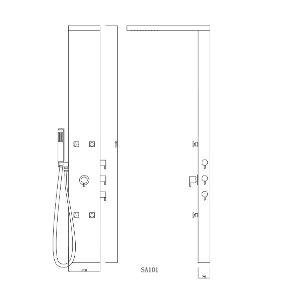 Cascada Showers Riviera 59 Inch All-in-One Shower Panel: Upgrade Your Bathroom with Luxury and Functionality - Cascada Showers