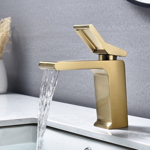 Cascada Single Handle Waterfall Bathroom Sink Faucet - Cascada Showers