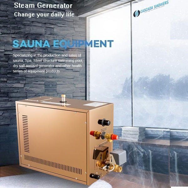 Cascada Stainless Steel Shower Steam Generator With Digital Controller: Transform Your Bathroom into a Spa - Cascada Showers