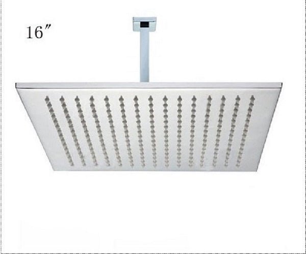 Cascada Tuscany 16" Luxury Bathroom Shower Set with LED Rainfall Shower Head, 6 Massage Jets, and Thermostatic Control - Cascada Showers