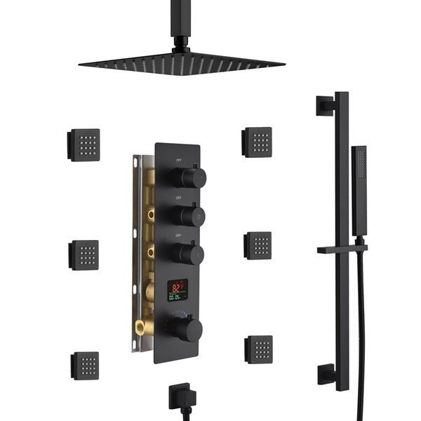 Cascada Volterra 10" Thermostatic Digital Shower System - Cascada Showers