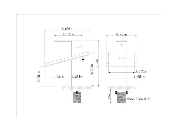 Cascada Waterfall LED Bathroom Sink Faucet - Cascada Showers