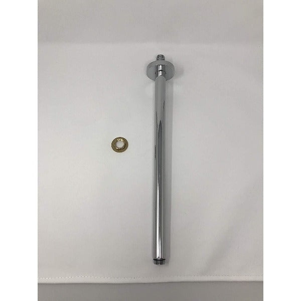 Chrome 16" Ceiling Mount Shower Arm with 1/2" NPT Thread - Cascada Showers