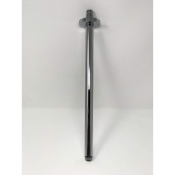 Chrome 16" Ceiling Mount Shower Arm with 1/2" NPT Thread - Cascada Showers