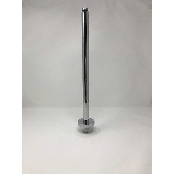 Chrome 16" Ceiling Mount Shower Arm with 1/2" NPT Thread - Cascada Showers