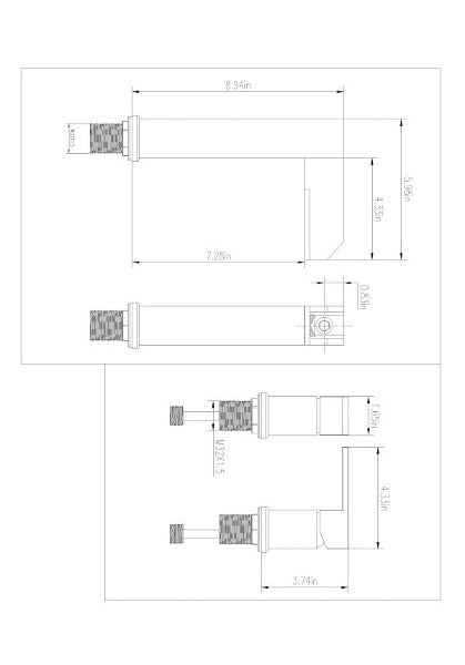 Color Changing LED Waterfall Bathroom Sink Faucet - Cascada Showers