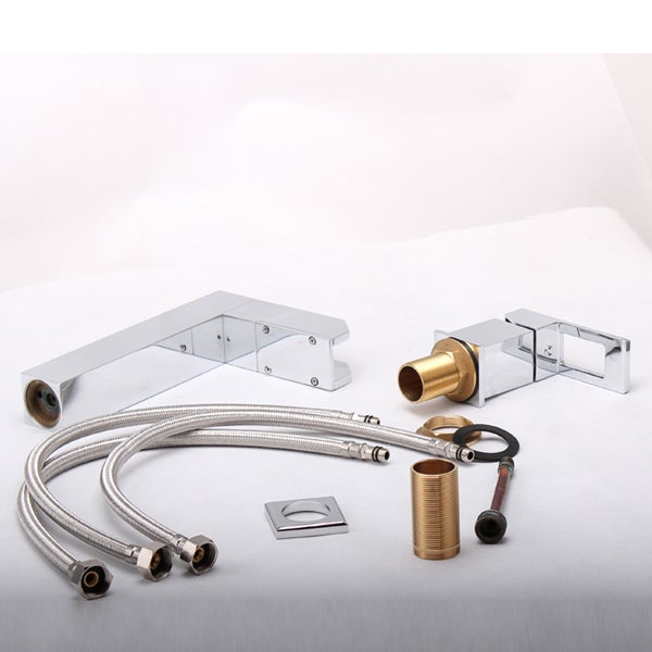 Color Changing LED Waterfall Bathroom Sink Faucet - Cascada Showers