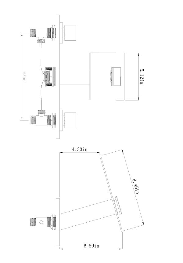 Color Changing LED Waterfall Sink Faucet - Cascada Showers