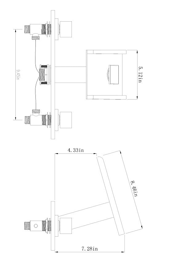 Color Changing LED Waterfall Sink Faucet - Cascada Showers