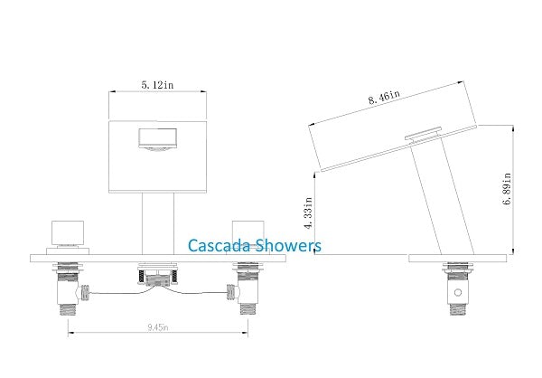 Color Changing LED Waterfall Sink Faucet - Cascada Showers