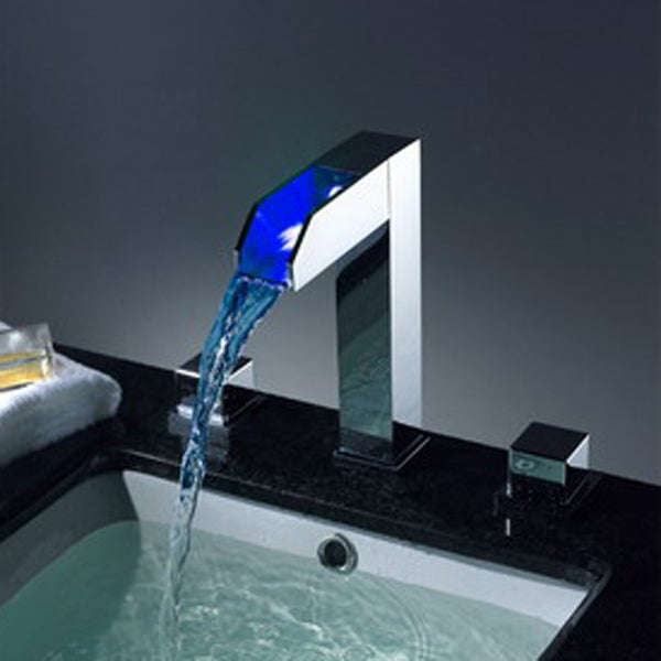 Color Changing LED Waterfall Sink Faucet - Cascada Showers