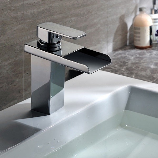 Color Changing LED Waterfall Sink Faucet - Cascada Showers