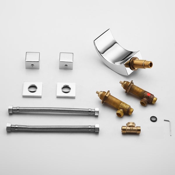 Color Changing LED Waterfall Sink Faucet - Cascada Showers