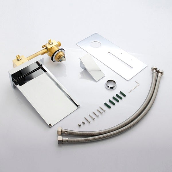 Color Changing LED Waterfall Wall Mount Faucet - Cascada Showers