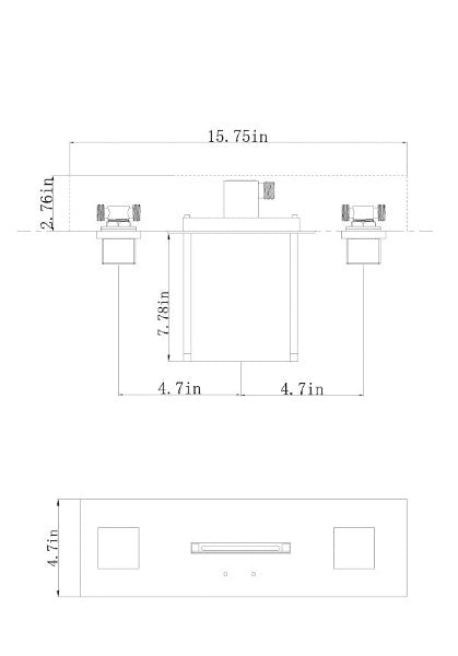 Color Changing LED Waterfall Wall Mount Faucet - Cascada Showers