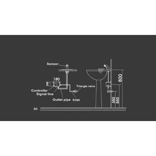 TouchFree Eleganza sensor faucet by Cascada Showers