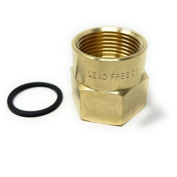 G Thread (Metric BSPP) Female to NPT Female Lead-Free Adapter (3/4" x 3/4") - Cascada Showers