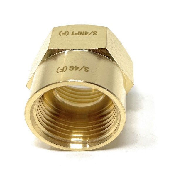 G Thread (Metric BSPP) Female to NPT Female Lead-Free Adapter (3/4" x 3/4") - Cascada Showers