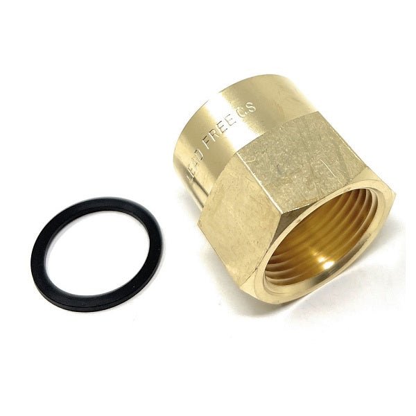 G Thread (Metric BSPP) Female to NPT Female Lead-Free Adapter (3/4" x 3/4") - Cascada Showers