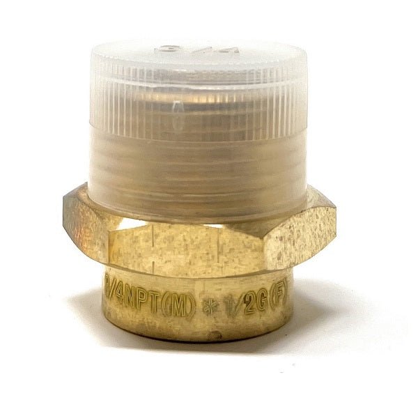 G Thread (Metric BSPP) Female to NPT Male Adapter - Lead Free (1/2" x 3/4") - Cascada Showers