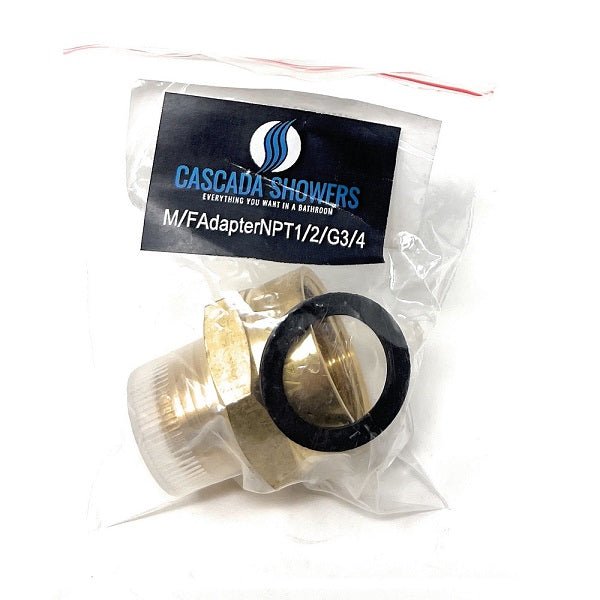 High-quality brass adapter 3/4 inch G female to 1/2 inch NPT male