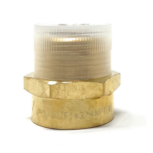 G Thread (Metric BSPP) Female to NPT Male Adapter - Lead Free (3/4" x 3/4") - Cascada Showers