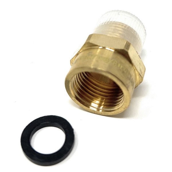 G Thread (Metric BSPP) Female to NPT Male Adapter - Lead Free (3/8" x 3/8") - Cascada Showers