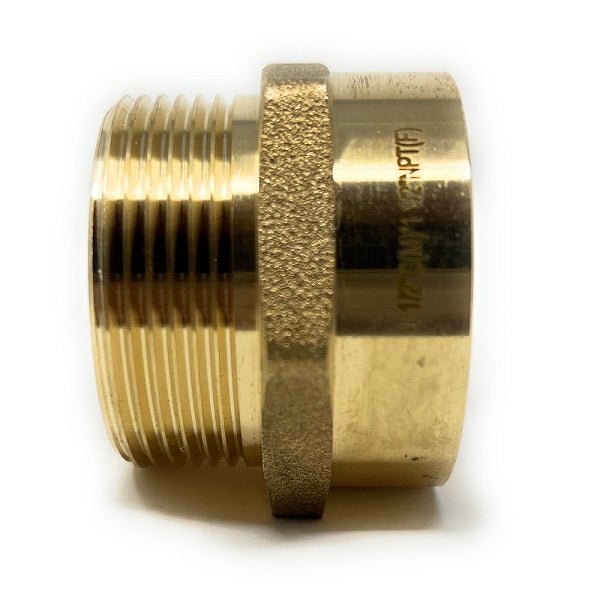 G Thread (Metric BSPP) Male to NPT Female Adapter - Lead-Free (1 1/2" x 1 1/2") - Cascada Showers