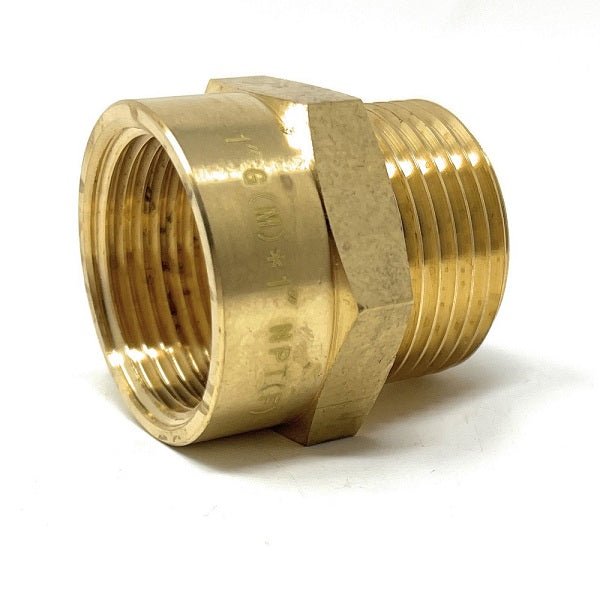 G Thread (Metric BSPP) Male to NPT Female Adapter - Lead-Free (1" x 1") - Cascada Showers