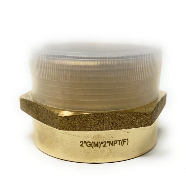 G Thread (Metric BSPP) Male to NPT Female Adapter - Lead-Free (2" x 2") - Cascada Showers