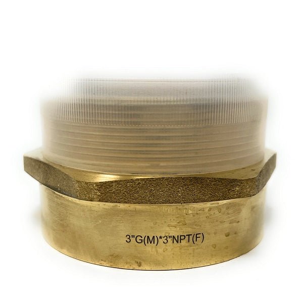 G Thread (Metric BSPP) Male to NPT Female Adapter - Lead-Free (3" x 3") - Cascada Showers