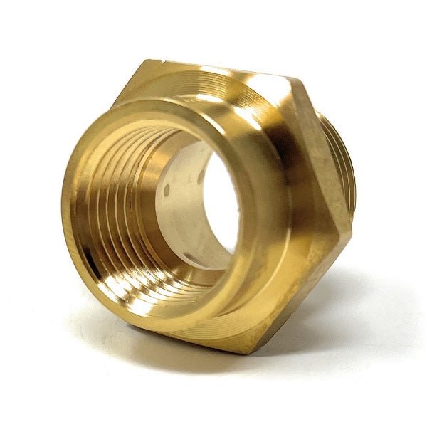 bspp to npt adapter, 3/4 male to 1/2 female reducer, 1/2 male to 3/4 female adapter, 3/4 male to 1/2 female adapter, 3/4 female to 1/2 male reducer, 1/2 female to 3/4 male adapter,  3/4 to 1/2 female adapter, g 3/4 to g 1/2 adapter, male bspp to female npt adapter, 3/4 to 1/2 adapter, 3/4 x 1/2 female adapter, 3/4 male to 1 inch female adapter, bspp to npt. G Thread (Metric BSPP) Male to NPT Female Adapter - Lead Free (3/4" x 1/2") - Cascada Showers