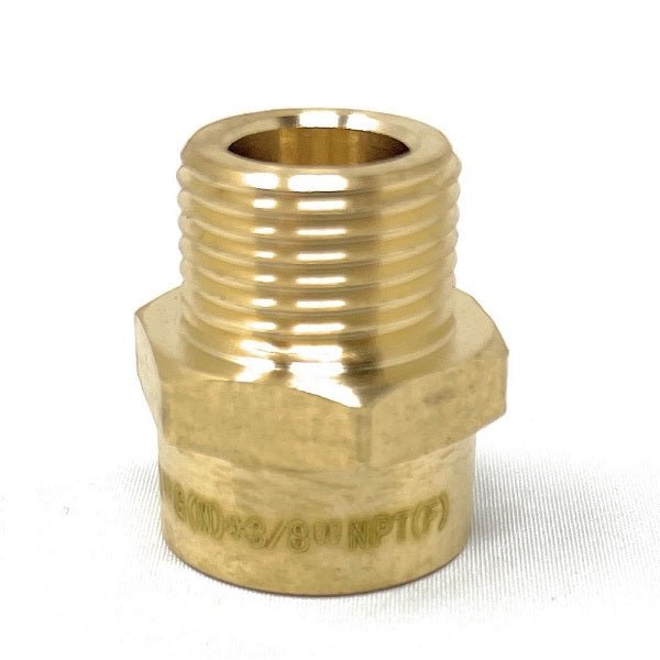 G Thread (Metric BSPP) Male to NPT Female Adapter - Lead-Free (3/8" x 3/8") - Cascada Showers