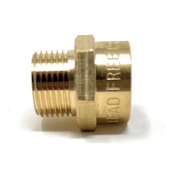 G Thread (Metric BSPP) Male to NPT Female Adapter - Lead-Free (3/8" x 3/8") - Cascada Showers
