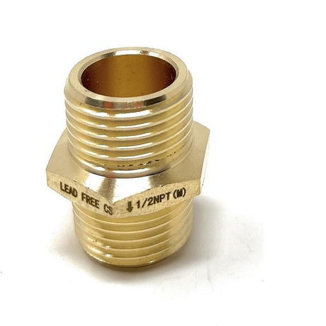 G Thread (Metric BSPP) Male to NPT Male Lead-Free Adapter (1/2" x 1/2") - Cascada Showers