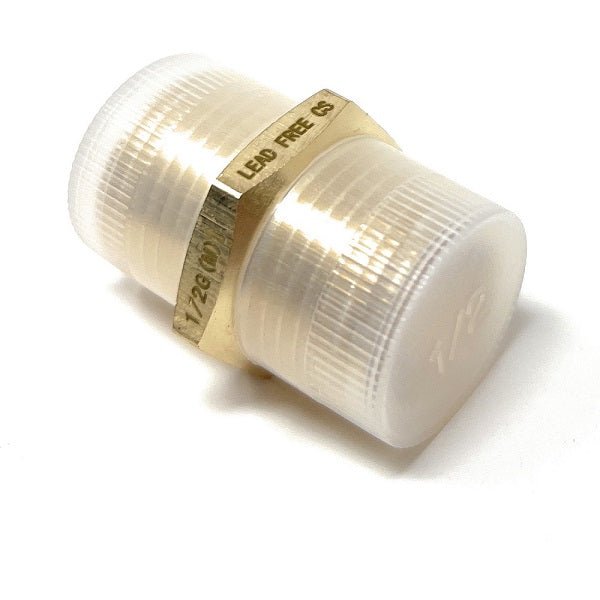 G Thread (Metric BSPP) Male to NPT Male Lead-Free Adapter (1/2" x 1/2") - Cascada Showers
