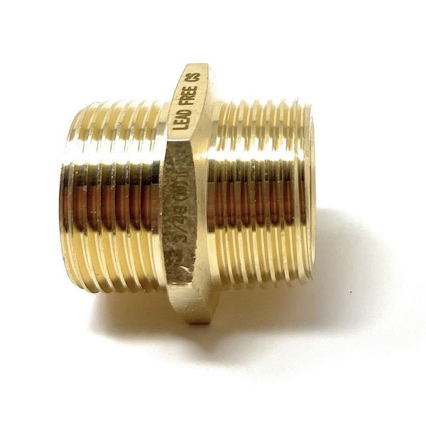 G Thread (Metric BSPP) Male to NPT Male Lead-Free Adapter (3/4" x 3/4") - Cascada Showers