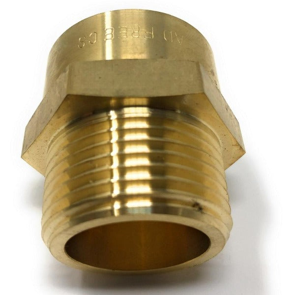 G1 inch BSPP female brass adapter with male NPT thread