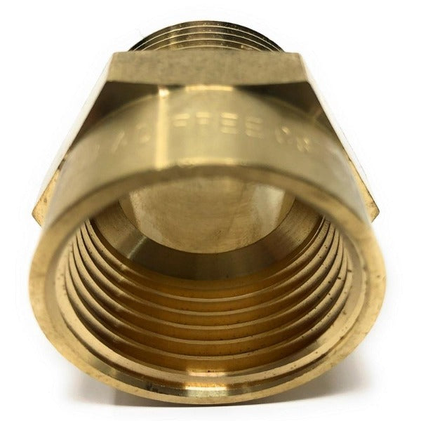 1 inch BSPP female to NPT male brass converter fitting