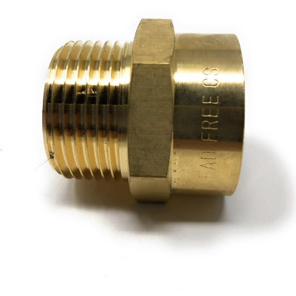 High precision G1 to NPT brass pipe fitting