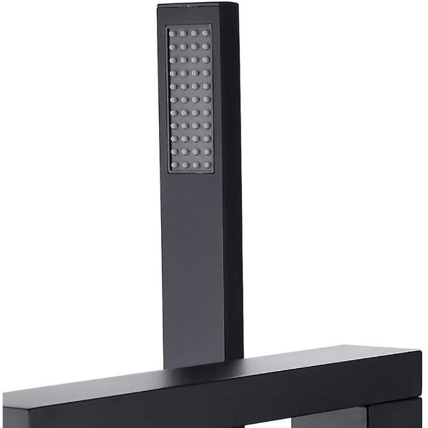 Luxury Classic Matt Black Floor Standing Dual Handle Shower Faucets - Cascada Showers