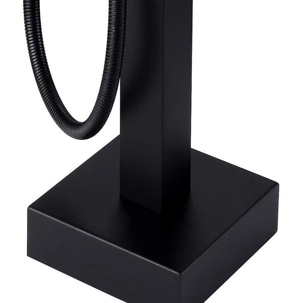 Luxury Classic Matt Black Floor Standing Dual Handle Shower Faucets - Cascada Showers