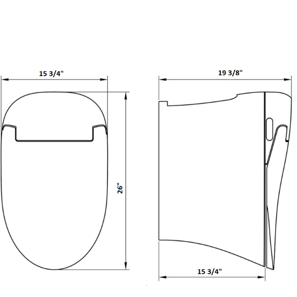 Remote Control Self-Cleaning Antibiosis Smart Intelligent Toilet - Cascada Showers