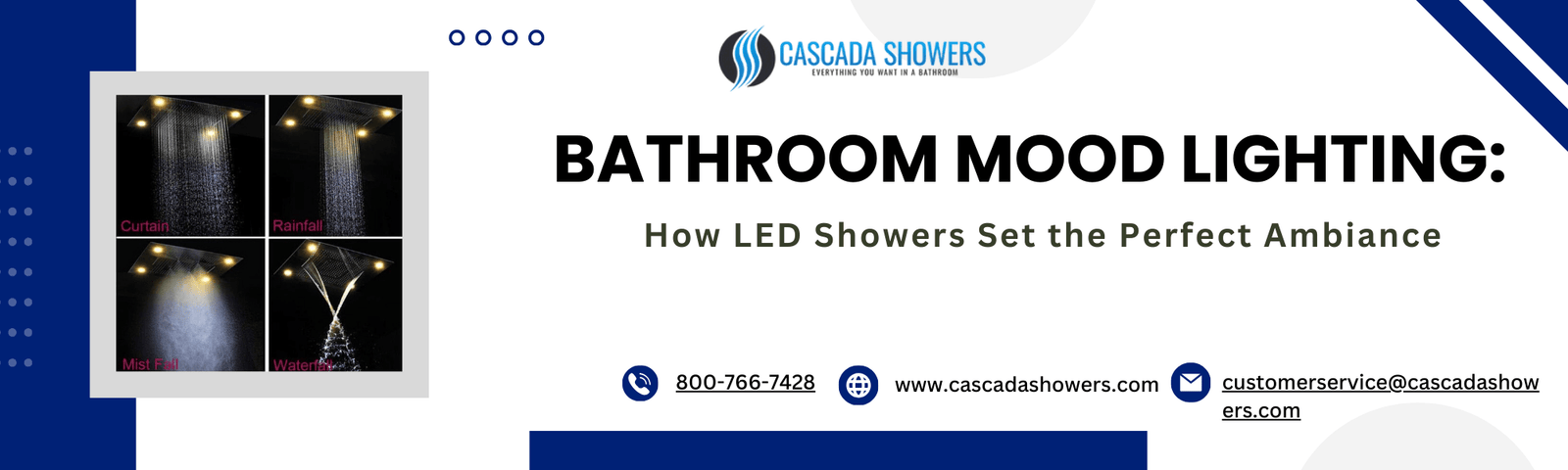 Bathroom Mood Lighting: How LED Showers Set the Perfect Ambiance